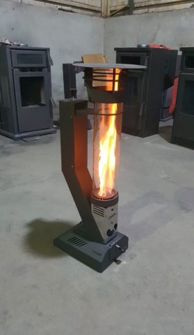 Roket Camlı Pelet Sobası